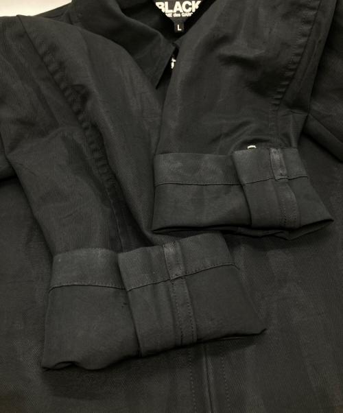 BLACK COMME des GARCONS（ブラックコムデギャルソン）BLACK COMME des GARCONS (ブラックコムデギャルソン) ジップアップジャケット 2022SS 1I-J010 ブラック サイズ:Lの古着・服飾アイテム
