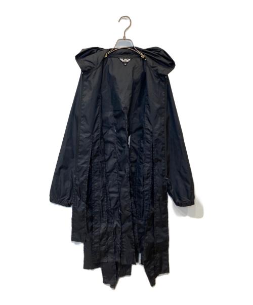 BLACK COMME des GARCONS（ブラックコムデギャルソン）BLACK COMME des GARCONS (ブラックコムデギャルソン) 短冊ナイロンコート 2019AW 1D-J041  ブラック サイズ:Sの古着・服飾アイテム