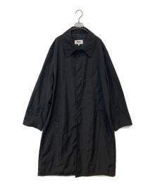 MM6 Maison Margiela（エムエムシックスメゾンマルジェラ）の古着「Oversized Pocket Trench Coat オーバーサイズド・ポケット・トレンチコート S52AH0070 S78128」｜ブラック
