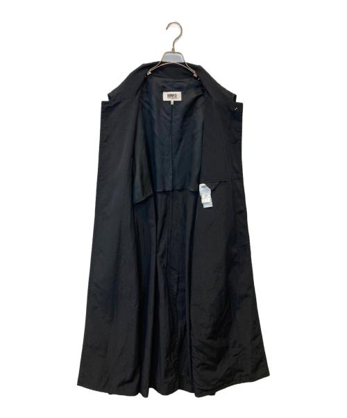 MM6 Maison Margiela（エムエムシックスメゾンマルジェラ）MM6 Maison Margiela (エムエムシックスメゾンマルジェラ) Oversized Pocket Trench Coat オーバーサイズド・ポケット・トレンチコート S52AH0070 S78128 ブラック サイズ:Mの古着・服飾アイテム