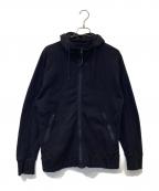 C.P COMPANYシーピーカンパニー）の古着「DIAGONAL RAISED FLEECE GOGGLE SWEATSHIRT ダイアゴナル・レイズド・フリース・ゴーグル・スウェットシャツ RCCMSS715A」｜ネイビー