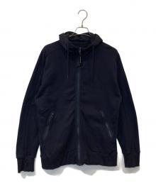C.P COMPANY（シーピーカンパニー）の古着「DIAGONAL RAISED FLEECE GOGGLE SWEATSHIRT ダイアゴナル・レイズド・フリース・ゴーグル・スウェットシャツ RCCMSS715A」｜ネイビー