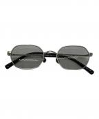 CASU eyewearキャスアイウェア）の古着「Dowel　164-1」｜シルバー×ブラック