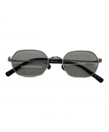 CASU eyewear（キャスアイウェア）の古着「Dowel　164-1」｜シルバー×ブラック