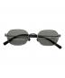 CASU eyewear（キャスアイウェア）の古着「Dowel　164-1」｜シルバー×ブラック