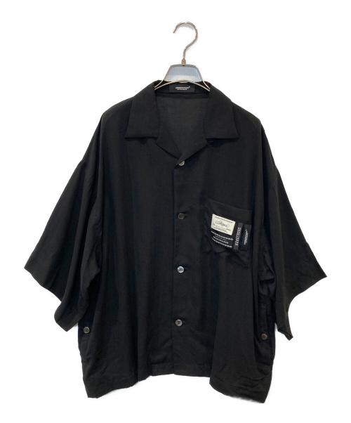 UNDERCOVER（アンダーカバー）UNDERCOVER (アンダーカバー) オープンカラーシャツ　UC1F8402 ブラック サイズ:1の古着・服飾アイテム