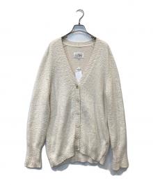 Maison Margiela（メゾンマルジェラ）の古着「5ゲージコットンナイロンパイルカーディガン　SI0GP0002 S17664」｜ベージュ
