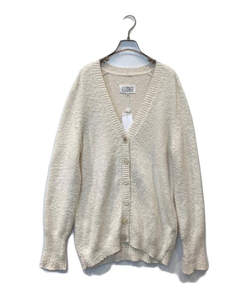 Maison Margiela（メゾンマルジェラ）Maison Margiela (メゾンマルジェラ) 5ゲージコットンナイロンパイルカーディガン　SI0GP0002 S17664 ベージュ サイズ:S 未使用品の古着・服飾アイテム