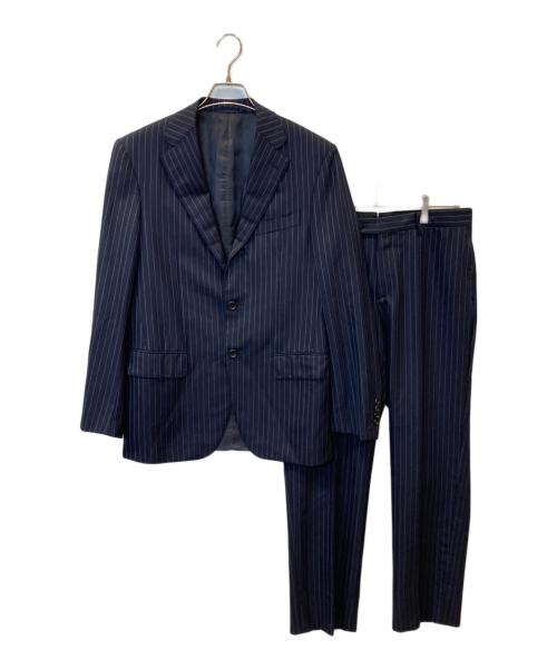 CARUSO（カルーゾ）CARUSO (カルーゾ) 3Bストライプスーツ ネイビー サイズ:46の古着・服飾アイテム