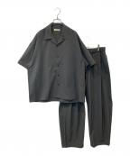 FREAK'S STOREフリークスストア）の古着「リラックスフィット リネンタッチ セットアップ　26SS-107SET」｜グレー