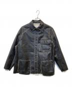PERVERZEパーバーズ）の古着「Washed Leather Jacket ウォッシュド・レザージャケット　0125010001」｜ダークブラウン
