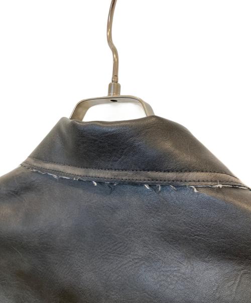 PERVERZE（パーバーズ）PERVERZE (パーバーズ) Washed Leather Jacket ウォッシュド・レザージャケット　0125010001 ダークブラウン サイズ:FREEの古着・服飾アイテム