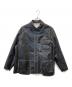 PERVERZE（パーバーズ）の古着「Washed Leather Jacket ウォッシュド・レザージャケット　0125010001」｜ダークブラウン