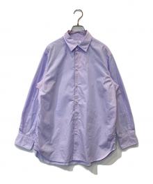 LOEFF（ロエフ）の古着「コットン ブロード レギュラーカラー シャツ　8811-250-0010」｜ラベンダー