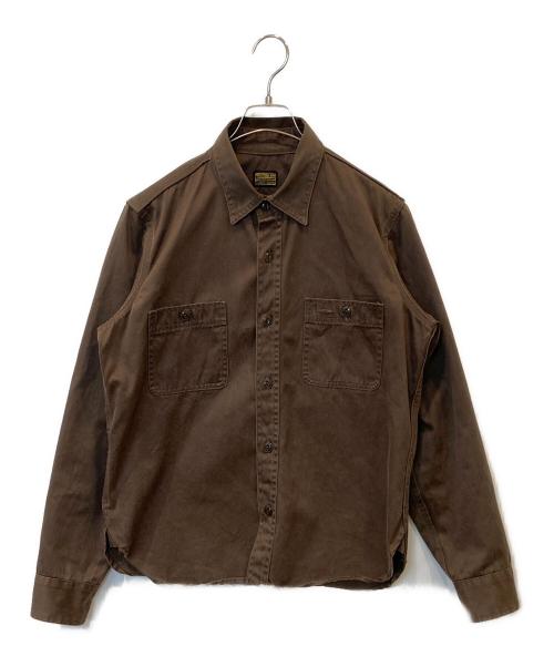 TENDERLOIN（テンダーロイン）TENDERLOIN (テンダーロイン) ワークシャツ ブラウン サイズ:XSの古着・服飾アイテム