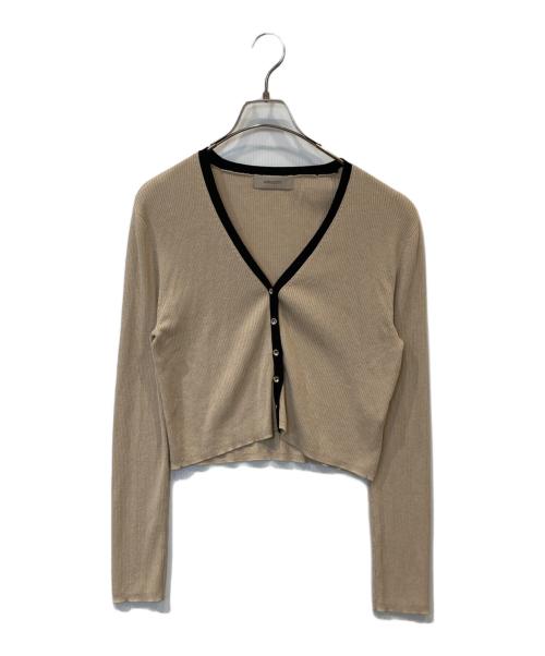 JUSGLITTY（ジャスグリッティー）JUSGLITTY (ジャスグリッティー) アンサンブルカーディガン 43357580 ベージュ サイズ:2の古着・服飾アイテム