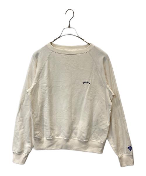 ORCIVAL（オーシバル）ORCIVAL (オーシバル) Light French Terry Boat Neck Sweat / ボートネック スウェット　OR-C0429 ベージュ サイズ:2の古着・服飾アイテム