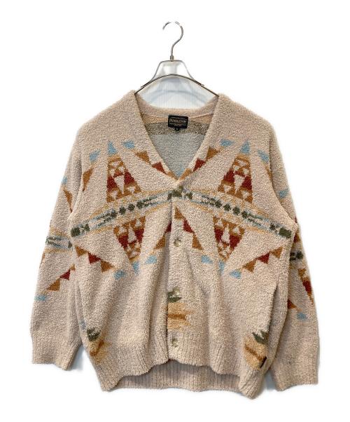 PENDLETON（ペンドルトン）PENDLETON (ペンドルトン) HARDING cardigan ハーディング・カーディガン　2475-9014 ベージュ サイズ:Mの古着・服飾アイテム