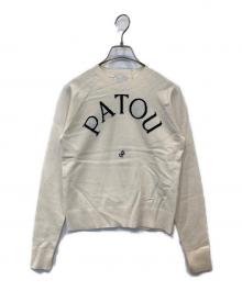 patou（パトゥ）の古着「ウールブレンド ロゴトップス　23S-KN110-8045」｜アイボリー