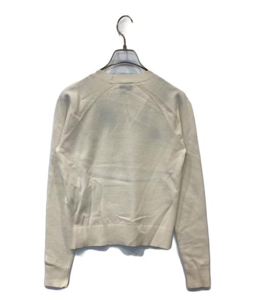 patou（パトゥ）Patou (パトゥ) ウールブレンド ロゴトップス　23S-KN110-8045 アイボリー サイズ:XSの古着・服飾アイテム