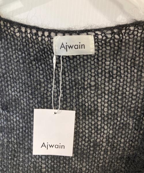Ajwain（アジョワン）Ajwain (アジョワン) モヘアシルクカーディガン ブラック サイズ:FREEの古着・服飾アイテム