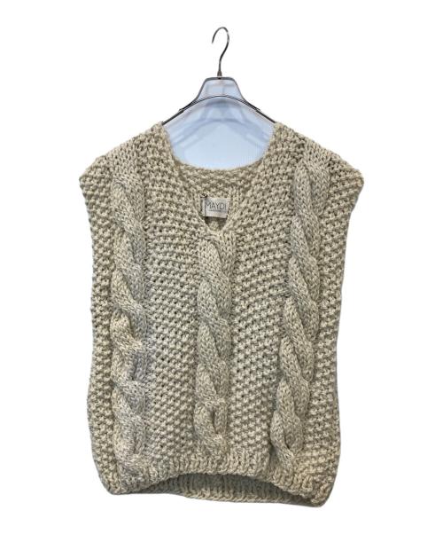 MAYDI（マイディ）MAYDI (マイディ) CHUNKY VEST ニットベスト ベージュ サイズ:Uの古着・服飾アイテム