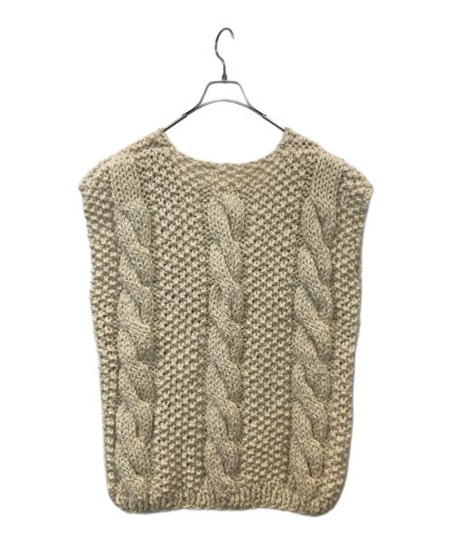 MAYDI（マイディ）MAYDI (マイディ) CHUNKY VEST ニットベスト ベージュ サイズ:Uの古着・服飾アイテム