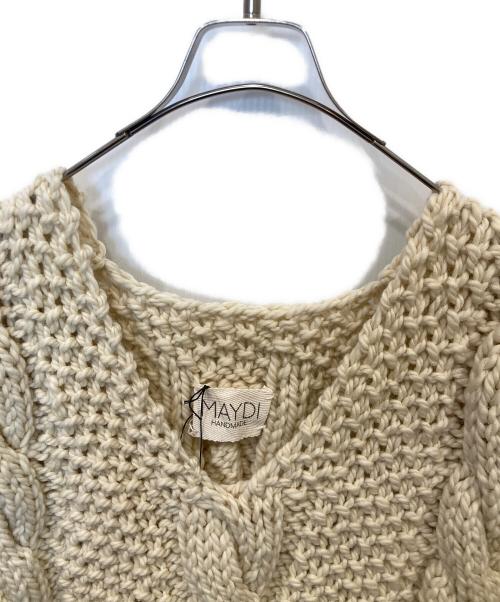 MAYDI（マイディ）MAYDI (マイディ) CHUNKY VEST ニットベスト ベージュ サイズ:Uの古着・服飾アイテム