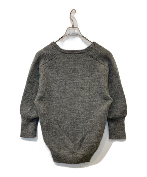 JUN MIKAMI（ジュン ミカミ）JUN MIKAMI (ジュン ミカミ) Vネックウールニット 22AW-16-N グレー サイズ:FREEの古着・服飾アイテム