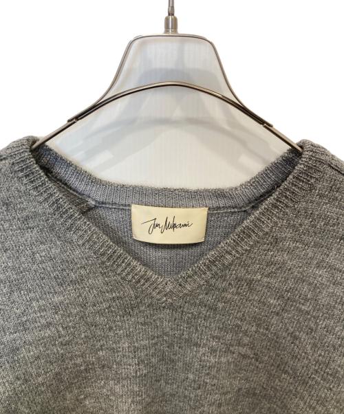 JUN MIKAMI（ジュン ミカミ）JUN MIKAMI (ジュン ミカミ) Vネックウールニット 22AW-16-N グレー サイズ:FREEの古着・服飾アイテム