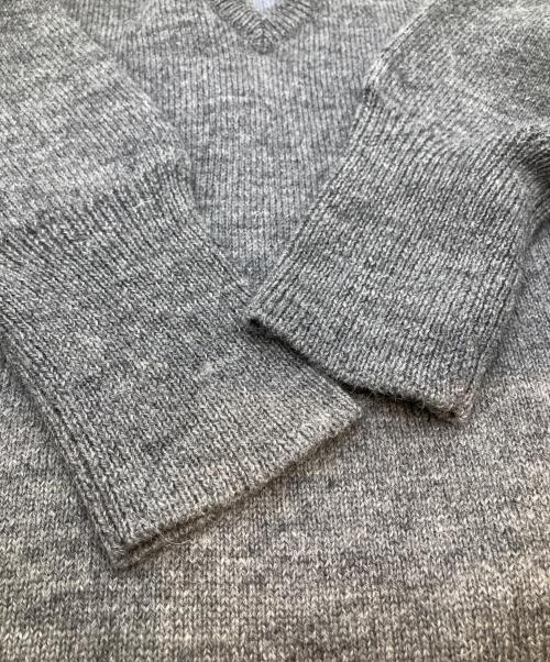 JUN MIKAMI（ジュン ミカミ）JUN MIKAMI (ジュン ミカミ) Vネックウールニット 22AW-16-N グレー サイズ:FREEの古着・服飾アイテム