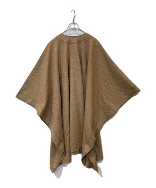 &her（アンドハー）&her (アンドハー) Wool Poncho　AH082 ブラウン サイズ:FREE 未使用品の古着・服飾アイテム