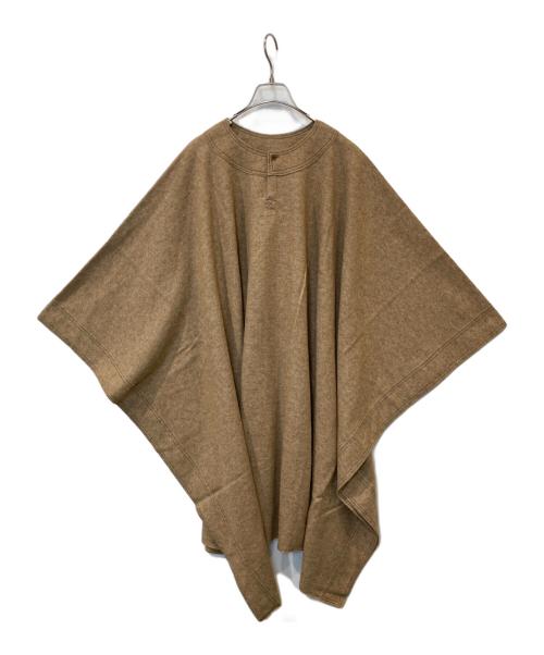 &her（アンドハー）&her (アンドハー) Wool Poncho　AH082 ブラウン サイズ:FREE 未使用品の古着・服飾アイテム