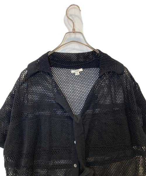Ameri（アメリ）AMERI (アメリ) 2WAY KNIT ROMPERS SHIRT　0125103910890 ブラック サイズ:Sの古着・服飾アイテム