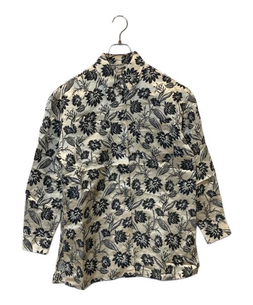 ERiKOKATORi（エリコカトリ）ERiKOKATORi (エリコカトリ) lower jacquard blouse ジャガード シャツ EK3-1-2 ベージュ サイズ:FREEの古着・服飾アイテム