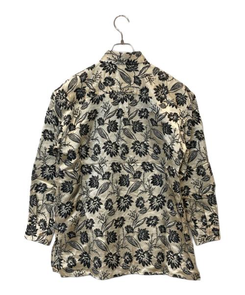 ERiKOKATORi（エリコカトリ）ERiKOKATORi (エリコカトリ) lower jacquard blouse ジャガード シャツ EK3-1-2 ベージュ サイズ:FREEの古着・服飾アイテム