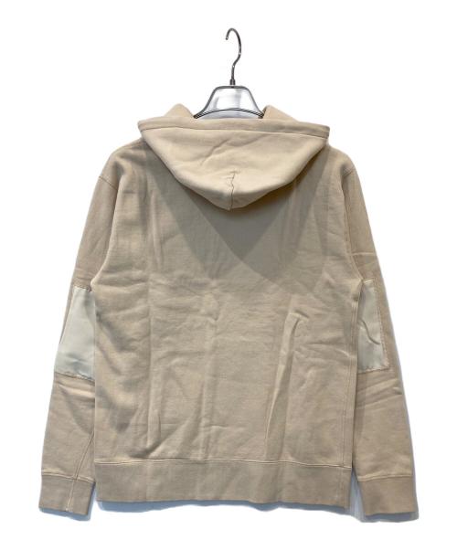 MEYAME（メヤメ）MEYAME (メヤメ) ELBOW PATCH HOODI エルボー・パッチ・フーディ MEY-1326 ベージュ サイズ:FREE 未使用品の古着・服飾アイテム