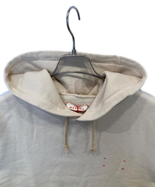 MEYAME（メヤメ）MEYAME (メヤメ) ELBOW PATCH HOODI エルボー・パッチ・フーディ MEY-1326 ベージュ サイズ:FREE 未使用品の古着・服飾アイテム