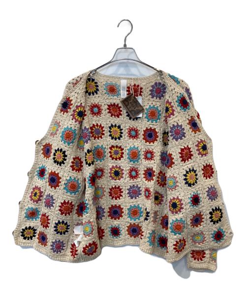 Niche.（ニッチ）Niche. (ニッチ) クロシェニットカーディガン ベージュ サイズ:FREEの古着・服飾アイテム