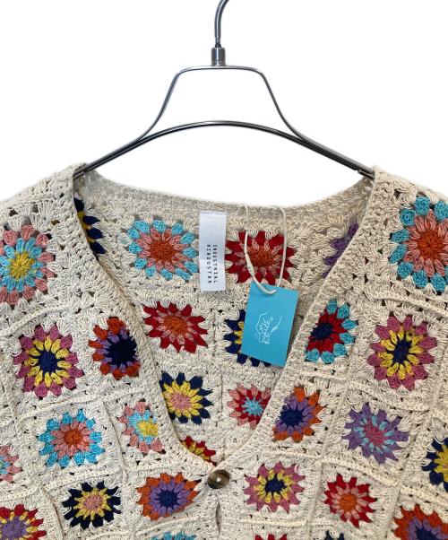 Niche.（ニッチ）Niche. (ニッチ) クロシェニットカーディガン ベージュ サイズ:FREEの古着・服飾アイテム