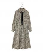 ANAYIアナイ）の古着「ドローイングフラワープリントシャツワンピース　10251714150」｜ピンク