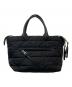 PRADA (プラダ) ミディアム パデッド Re-Nylon xレザー トートバッグ 1BG436 ブラック：200000円