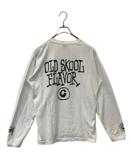 stussy（ステューシー）stussy (ステューシー) 長袖カットソー ホワイト サイズ:Mの古着・服飾アイテム