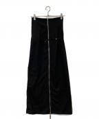 melt the ladyメルトザレディ）の古着「skinny belt slit skirt　ML32915」｜ブラック