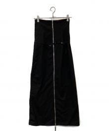 melt the lady（メルトザレディ）の古着「skinny belt slit skirt　ML32915」｜ブラック