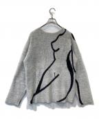 melt the ladyメルトザレディ）の古着「nuance body heavy knit ML32310」｜グレー