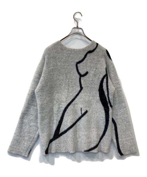 melt the lady（メルトザレディ）melt the lady (メルトザレディ) nuance body heavy knit ML32310 グレー サイズ:FREEの古着・服飾アイテム