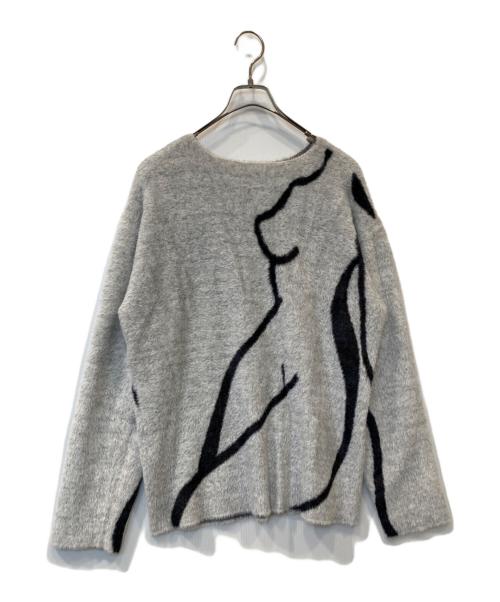melt the lady（メルトザレディ）melt the lady (メルトザレディ) nuance body heavy knit ML32310 グレー サイズ:FREEの古着・服飾アイテム