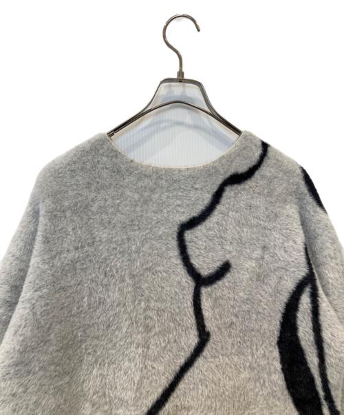 melt the lady（メルトザレディ）melt the lady (メルトザレディ) nuance body heavy knit ML32310 グレー サイズ:FREEの古着・服飾アイテム