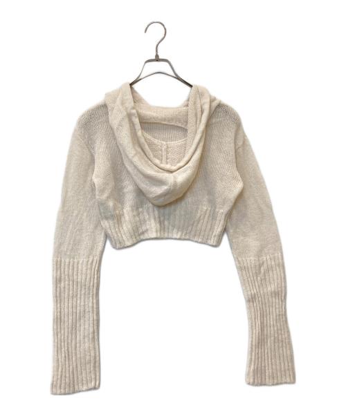 THEREDTHREAD（ザレッドスレッド）THEREDTHREAD (ザレッドスレッド) ロゴニットパーカー　TR33236 ベージュ サイズ:FREEの古着・服飾アイテム